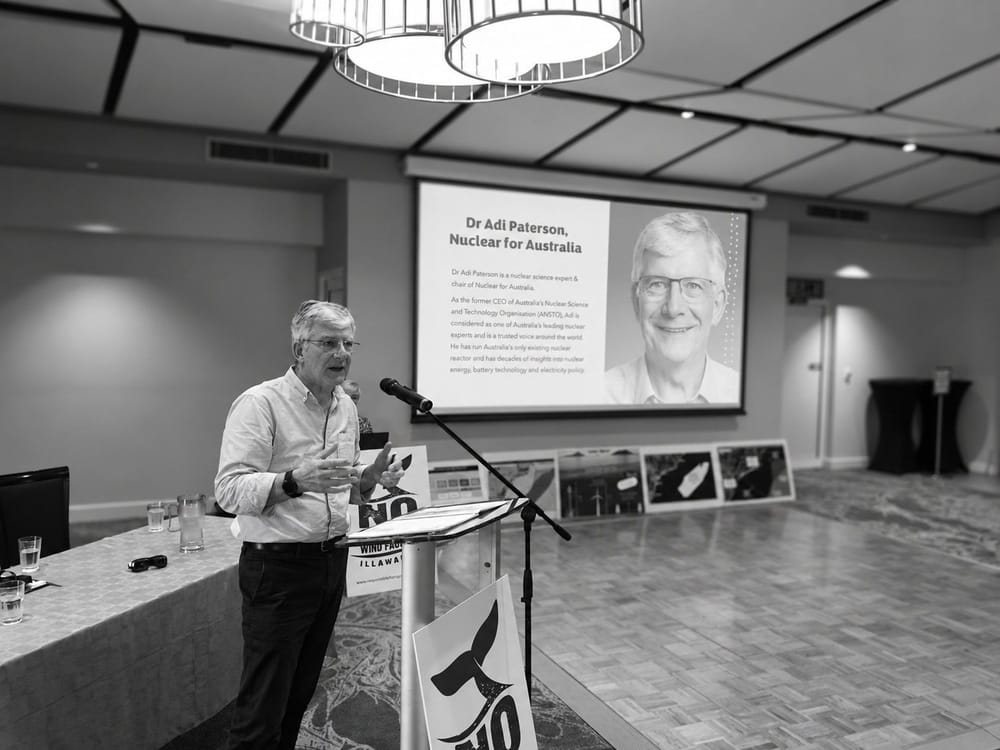 Dr Adi Paterson AO at the East Maitland forum