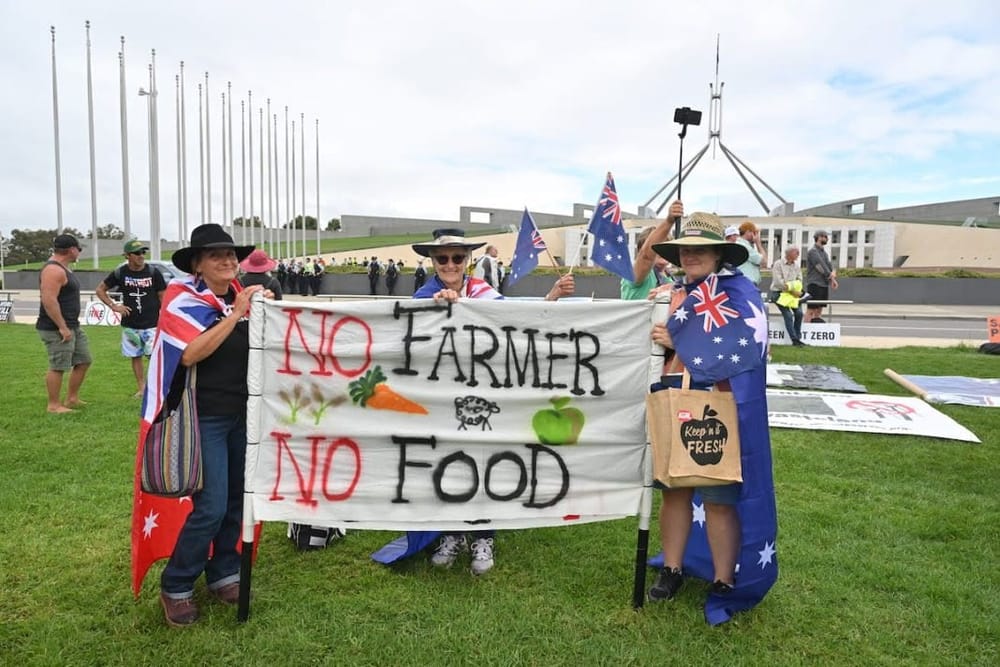 No farmer, no food: rally outside Parliament House