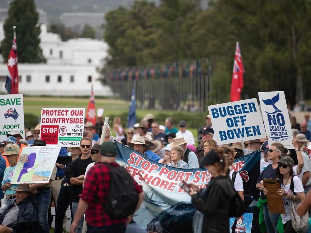 The national rally, Parliament House, Canberra