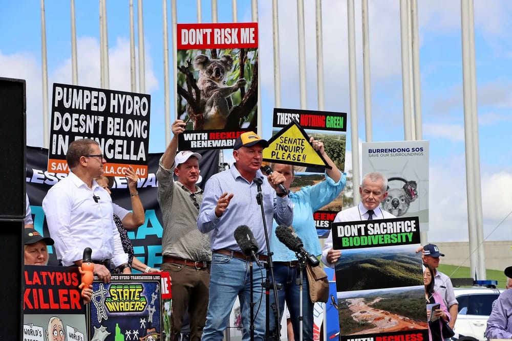 Speakers at the national rally